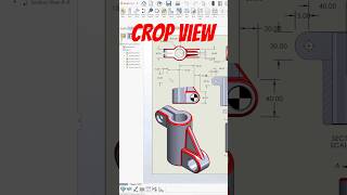 Solidworks drawing sheet Crop View 😀 #ytshorts #shorts #solidworks #malviyacadsolution