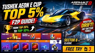 Tushek Aeon E Cup Guide 🔥 TOP 5% F2P Strategy + How to Master Drifting | Asphalt 8 screenshot 4