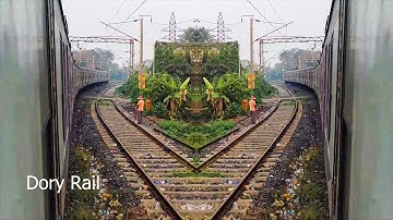 Magical Train action in different beautiful places Cute Train