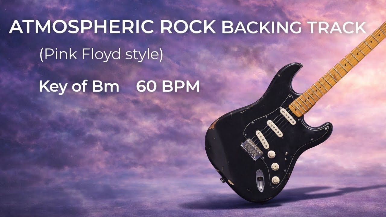 Atmospheric Rock Backing Track - Key of Bm (Pink Floyd style)