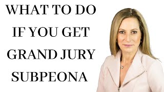 Grand Jury Subpoenas are Court Orders! You Must Respond!