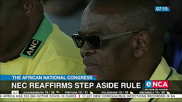 ANC | NEC reaffirms step aside rule