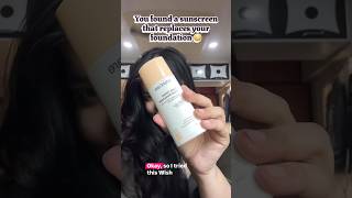 Tinted sunscreen that actually looks like skin?😳✨No white cast+glow bhi?WishCare did something here