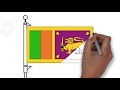 how to draw Flag of Sri Lanka sri lankan flag drawing
