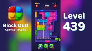 Block Out Level 439 Walkthrough 🧩 | All Levels Solution | Mini Boss