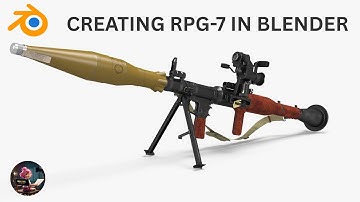 Modeling an RPG-7 in Blender | Realistic 3D Weapon Tutorial [Texturing and Rendering]