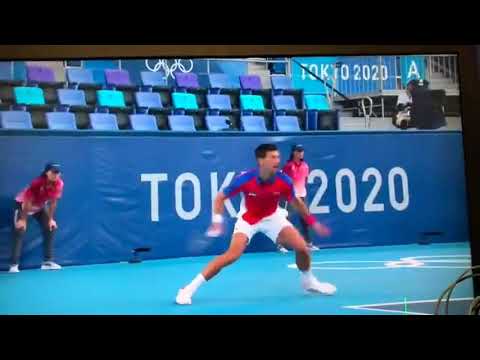 Novak Djokovic smashes racket and throws another into stands | Olympics | Tennis