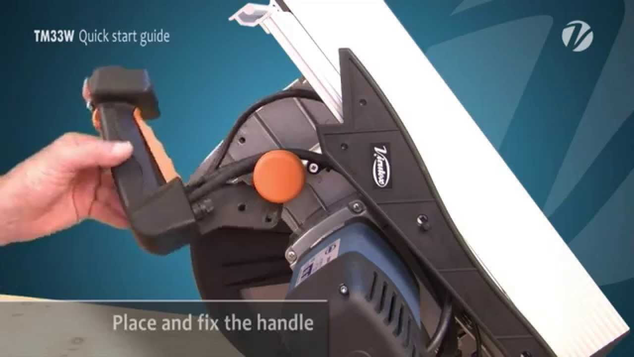 TM33W Mitre Saw (USA version) Quick start guide