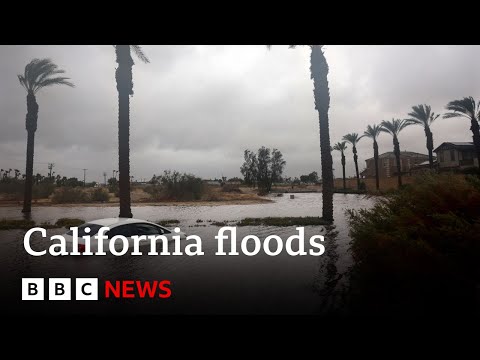 Storm Hilary: Flooding cuts off Palm Springs in California – BBC News