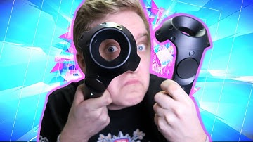 HTC Vive Unboxing, Setup + Gameplay! w/ Hat Films