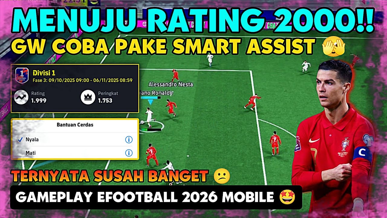 LAGA PENENTU KE RATING 2000 GW KEMBALI UJICOBA BANTUAN CERDAS! SUSAH JUGA MAKE SMART ASSIST TERNYATA