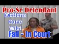 Pro Se Defendant Files Serious Motions in Tennessee Court FAIL