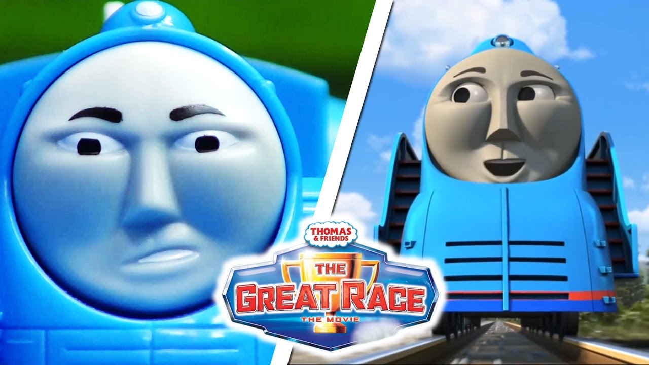 The Shooting Star is Coming Through  Thomas  Friends The Great Race Remake Comparison US
