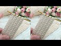 Modern Tunisian Crochet Bandana 🌸 #Crochet  #knitting 