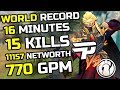 World Record Performance by DOTA Summit 11 Champion iG.Emo Invoker [Player Perspective]