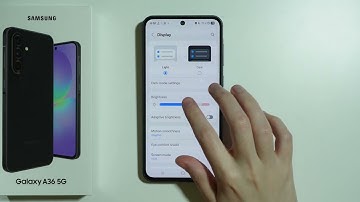 Samsung Galaxy A36 5G: How to Change Screen Brightness (Adjust Brightness)