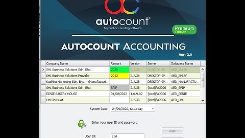 AutoCount 2.0: How To Change Fiscal Year Period Date