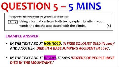 EDUQAS Paper 2 Reading - Last min revision (GCSE English Language)