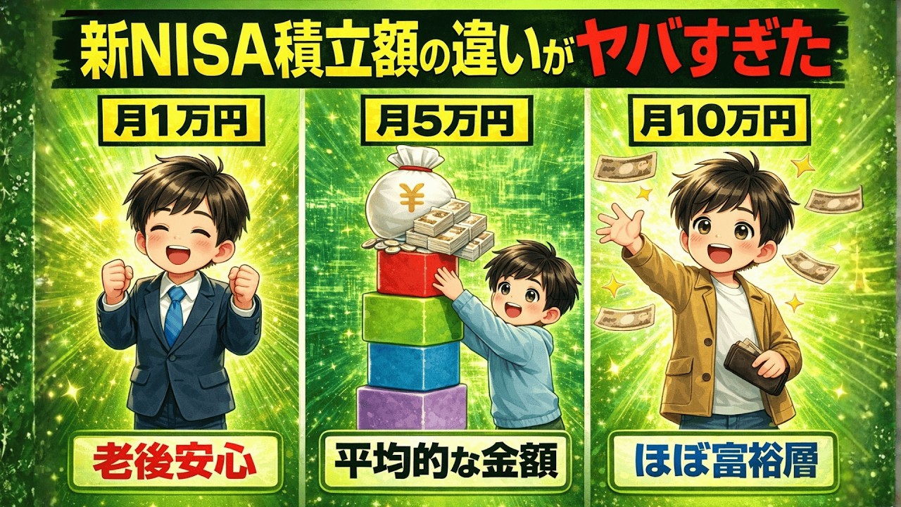 【新NISAの罠】知らなきゃ損する？シミュレーションで判明した「積立額」の正解|大人のための経済チャンネル