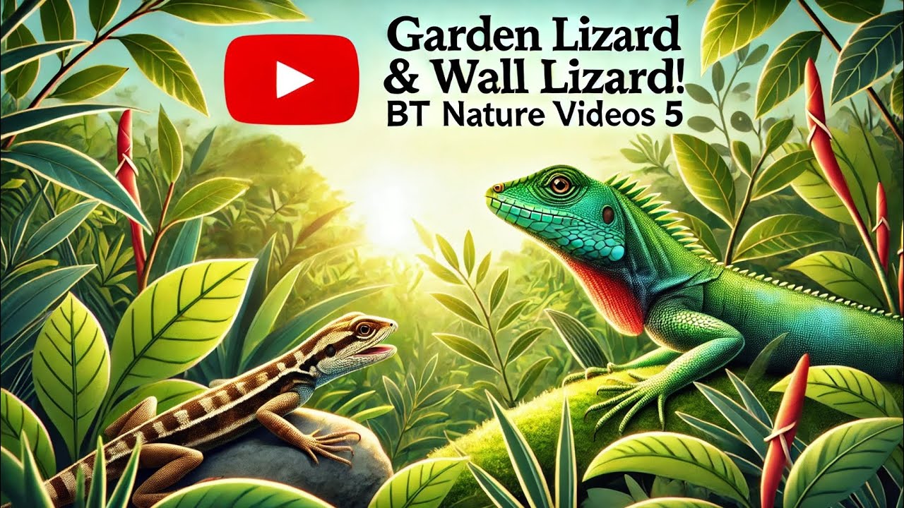 Two Lizards in One Garden! 🦎🌱 | Garden Lizard + Wall Lizard - YouTube