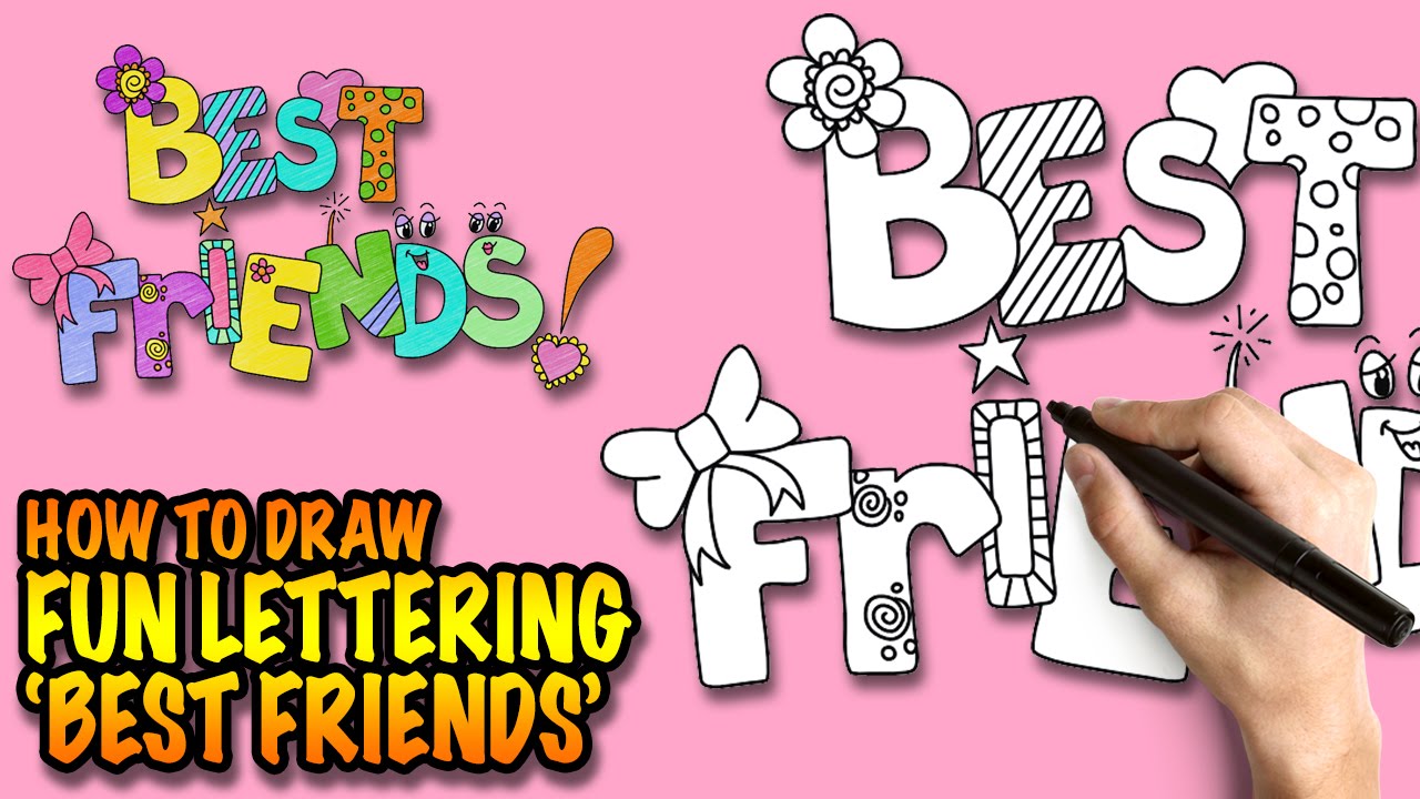 Easy 3 Bff Drawings