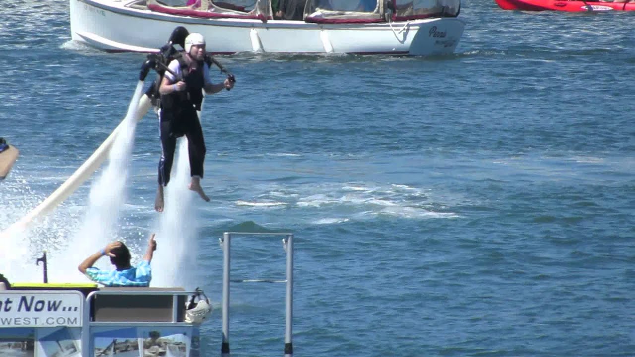 Water Jet Pack on Hot Day in Newport Bay Upper Lido Channel 2015 08 16 195 YouTube