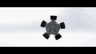 Radial engine Assembly in solidworks