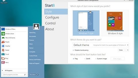 how to change windows 8.1 start to windows 7 start menu