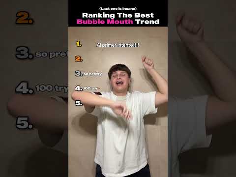 I Rank The Best Bubble Mouth Trend #tiktoktrend #usa #shorts