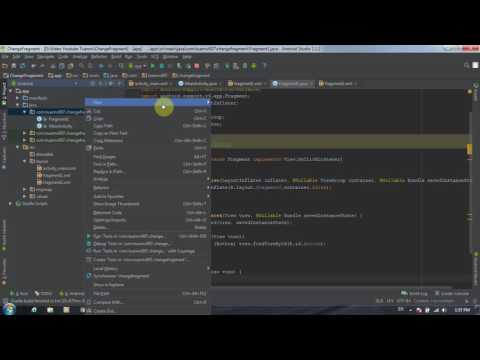How to change fragment (Replace fragment ) in android studio