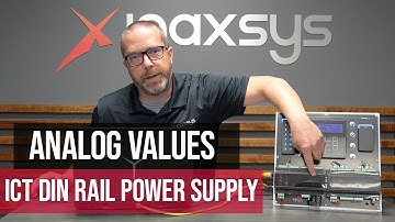 How to Display Analog Values of a ICT DIN Rail Power Supply in ICT Protege GX