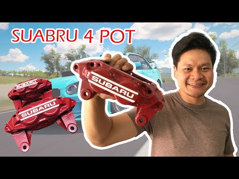 ทำสีเบรค-subaru-sumitomo-4-pot:-repaint-caliper-subaru-4-pot