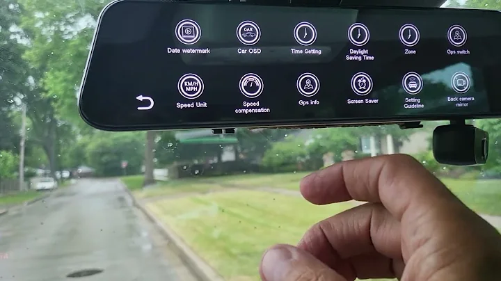 Rexing M3 rear view mirror 3 camera system