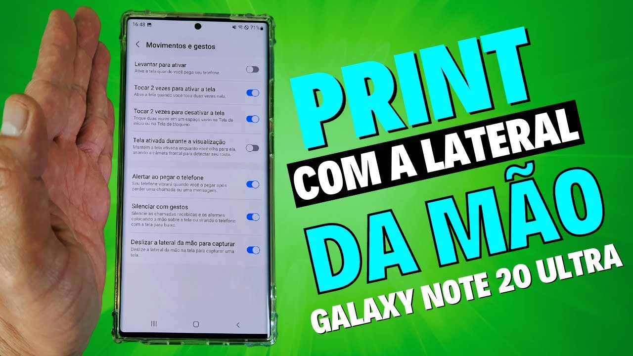 COMO TIRAR UM PRINT DA TELA DO CELULAR SAMSUNG GALAXY NOTE 20 ULTRA COM ...