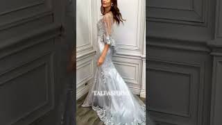 فساتين سواريه ازياء سهره تصميم Fashion design models evening dresses التاج للاقمشه