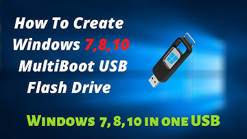 How To Create a Windows 7, 8, 10 MultiBoot USB Flash Drive  [Urdu/Hindi]