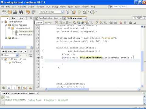 Java Swing GUI Урок 2 - Button - YouTube