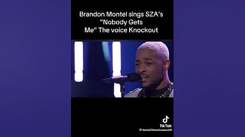 Brandon Montel- Nobody Gets Me (SZA)- Knockout Performance 'The Voice US'-