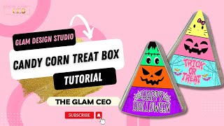Diy Candy Corn Treat Box Using Dollar Tree Pizza Slice Container Easy Halloween Crafts For Crafters