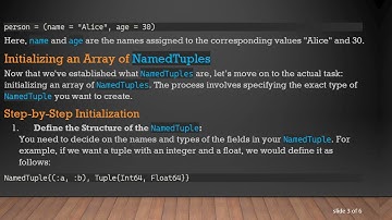 How to Initialize an Array with NamedTuples in Julia 1.6.0