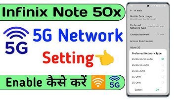 infinix note 50x turn on 5g network setting | how to 5g network setting infinix note 50x | infinix