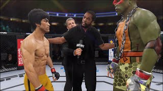 Bruce Lee Vs. Turtle Raphael - Ea Sports Ufc 4 - Epic Fight 🔥🐲