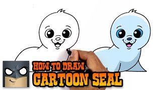 how to draw cartoon seal beginners art tutorial