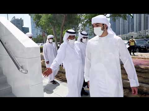 جامع الشيخ راشد بن محمد بن راشد آل مكتوم رحمه الله منطقة الخليج التجاري إمارة دبي