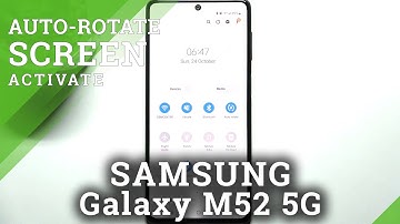How to enable auto rotation on Samsung Galaxy M52 5G / How to disable auto rotation on  Galaxy M52