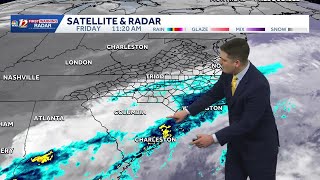 Few spotty showers Friday afternoon, nice weekend ahead in North Carolina