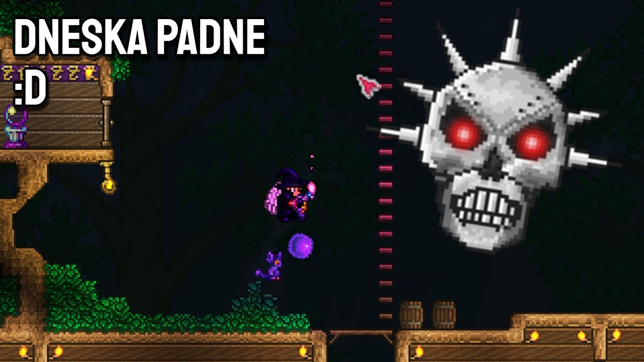 🔴E09: HARDMODE! SKELETRON PADNE! Pak příprava jungle a Plantera. Projekt KÁMOŠ na konci | !kamos