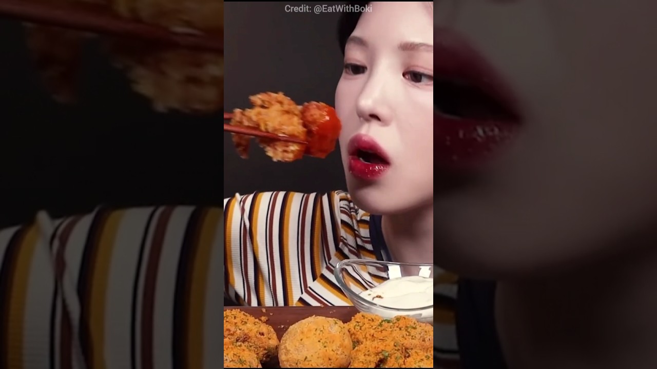 Crispy Fried Shrimp ASMR Mukbang 🦐 