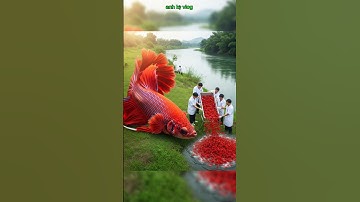 Giant Strange Betta Fish (cá Betta khổng lồ kỳ lạ) #strange #giant #bettafish #review #shorts