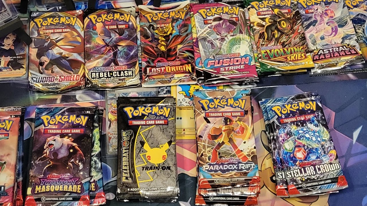 Lets open some random pokemon packs! - YouTube
